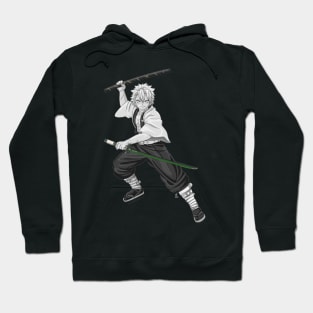 Gray Wind Man Hoodie